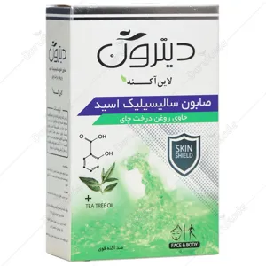 صابون حاوی سالیسیلیک اسید و روغن درخت چای