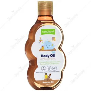 روغن بدن بچه حاوی روغن کنجد و ویتامین ایی