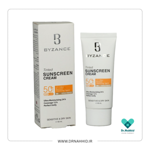 کرم ضد آفتاب رنگی SPF50 پوست خشک